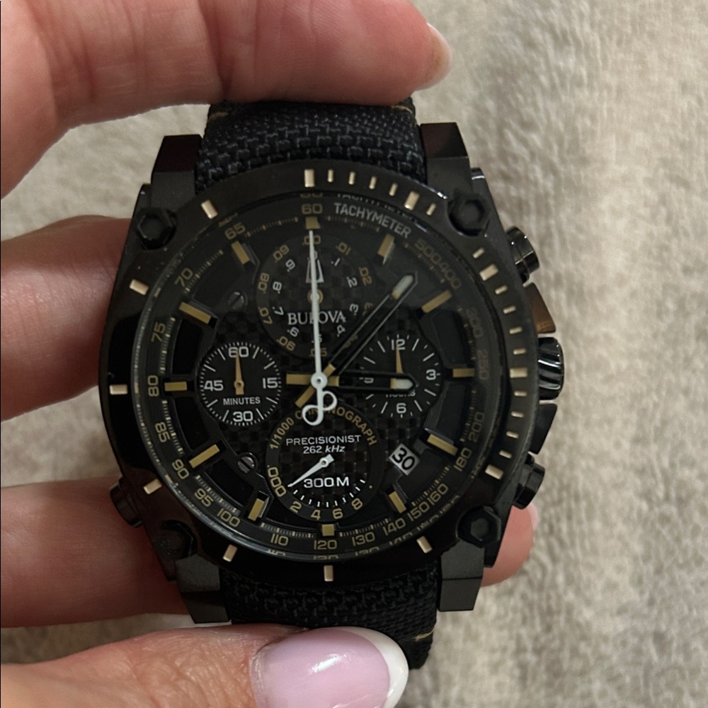 SOLD Bulova Precisionist Watch Black